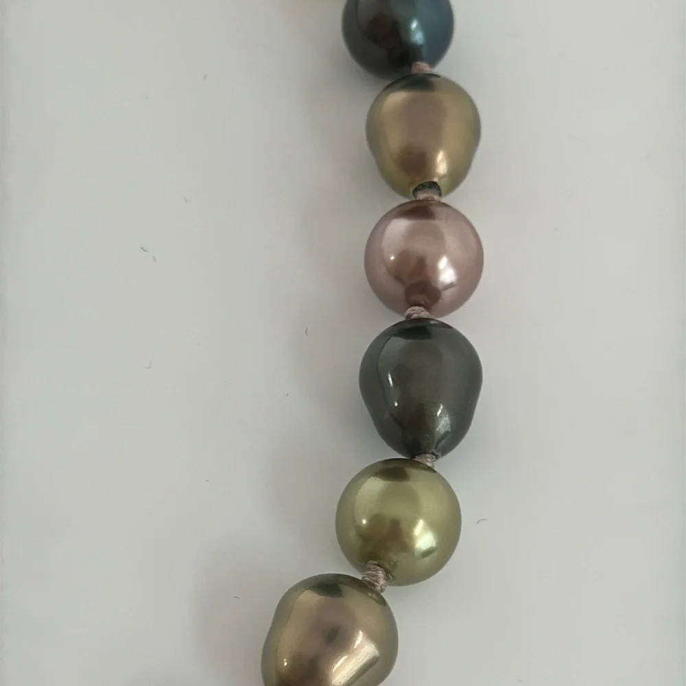 Elegant 925 Silver Real Exquisite Pearls Necklace